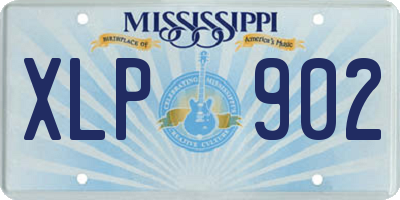MS license plate XLP902