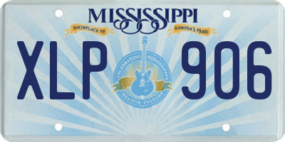 MS license plate XLP906