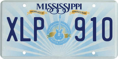 MS license plate XLP910