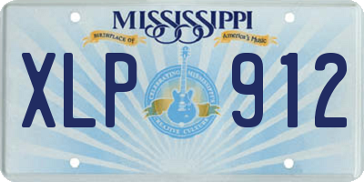 MS license plate XLP912