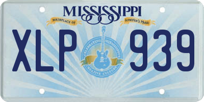 MS license plate XLP939
