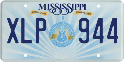 MS license plate XLP944
