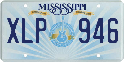 MS license plate XLP946