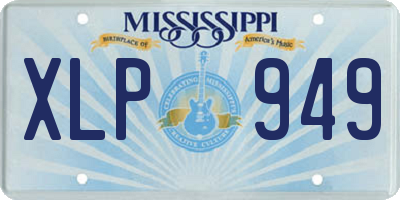 MS license plate XLP949