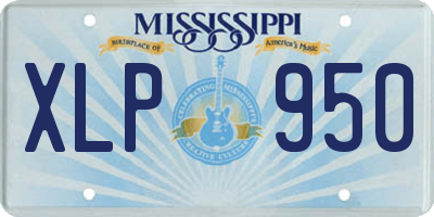 MS license plate XLP950