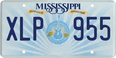 MS license plate XLP955