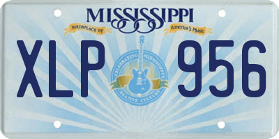 MS license plate XLP956
