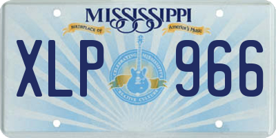 MS license plate XLP966