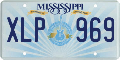 MS license plate XLP969