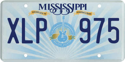 MS license plate XLP975