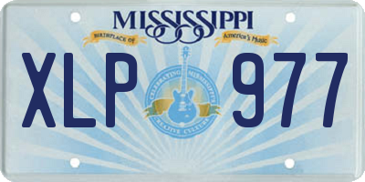 MS license plate XLP977