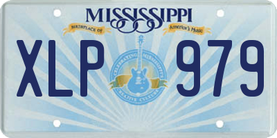 MS license plate XLP979
