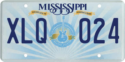 MS license plate XLQ024