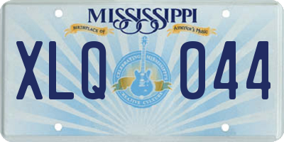 MS license plate XLQ044