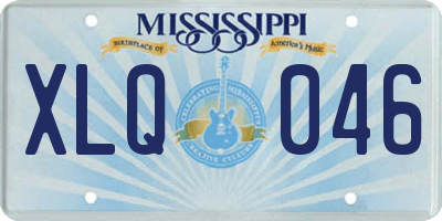 MS license plate XLQ046