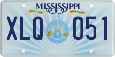 MS license plate XLQ051