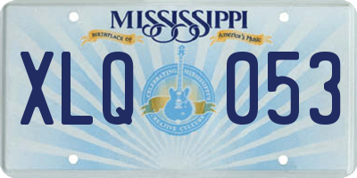 MS license plate XLQ053