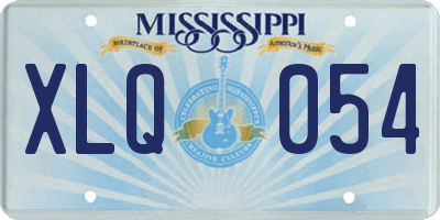 MS license plate XLQ054