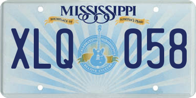 MS license plate XLQ058