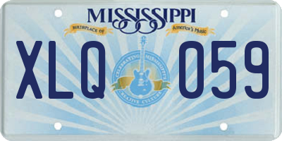 MS license plate XLQ059