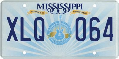 MS license plate XLQ064