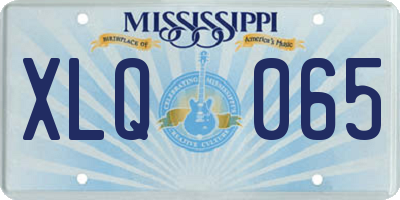 MS license plate XLQ065