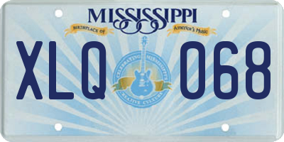 MS license plate XLQ068