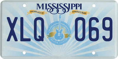 MS license plate XLQ069