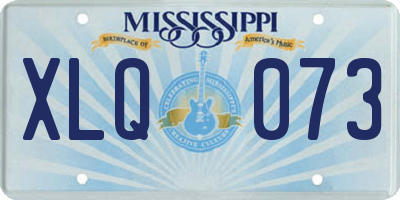 MS license plate XLQ073