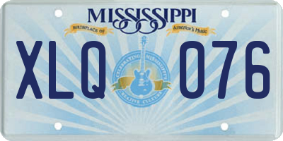 MS license plate XLQ076