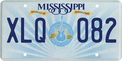 MS license plate XLQ082