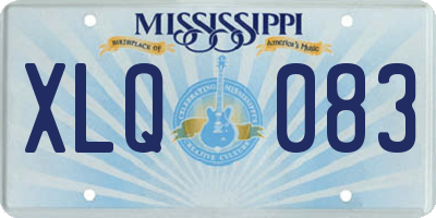 MS license plate XLQ083