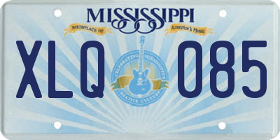 MS license plate XLQ085