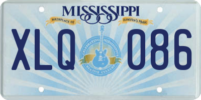 MS license plate XLQ086