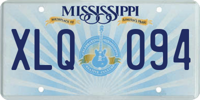 MS license plate XLQ094