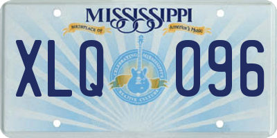 MS license plate XLQ096