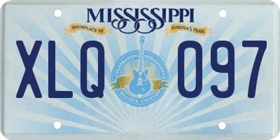 MS license plate XLQ097