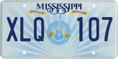 MS license plate XLQ107