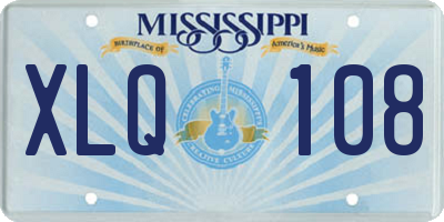 MS license plate XLQ108