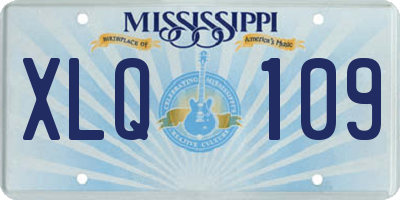 MS license plate XLQ109