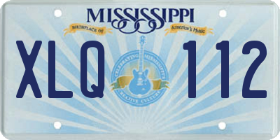 MS license plate XLQ112
