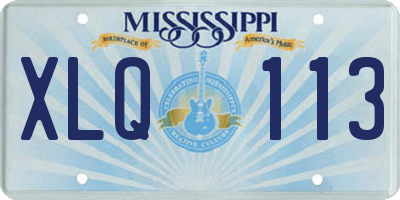 MS license plate XLQ113