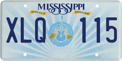 MS license plate XLQ115