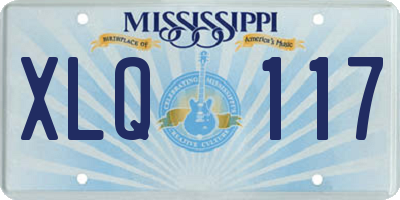 MS license plate XLQ117