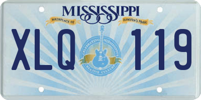 MS license plate XLQ119