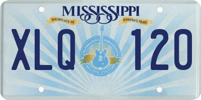 MS license plate XLQ120