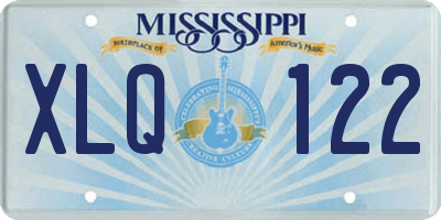 MS license plate XLQ122