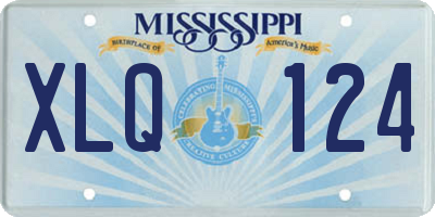 MS license plate XLQ124