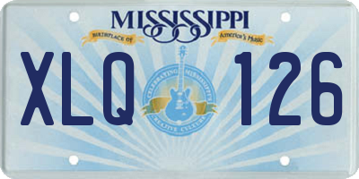 MS license plate XLQ126