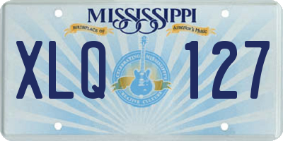 MS license plate XLQ127